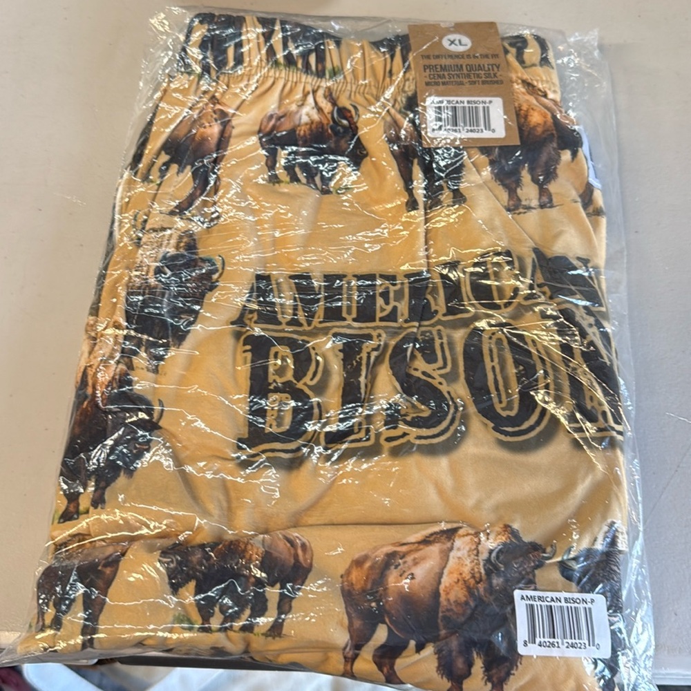 American bison pajama pants